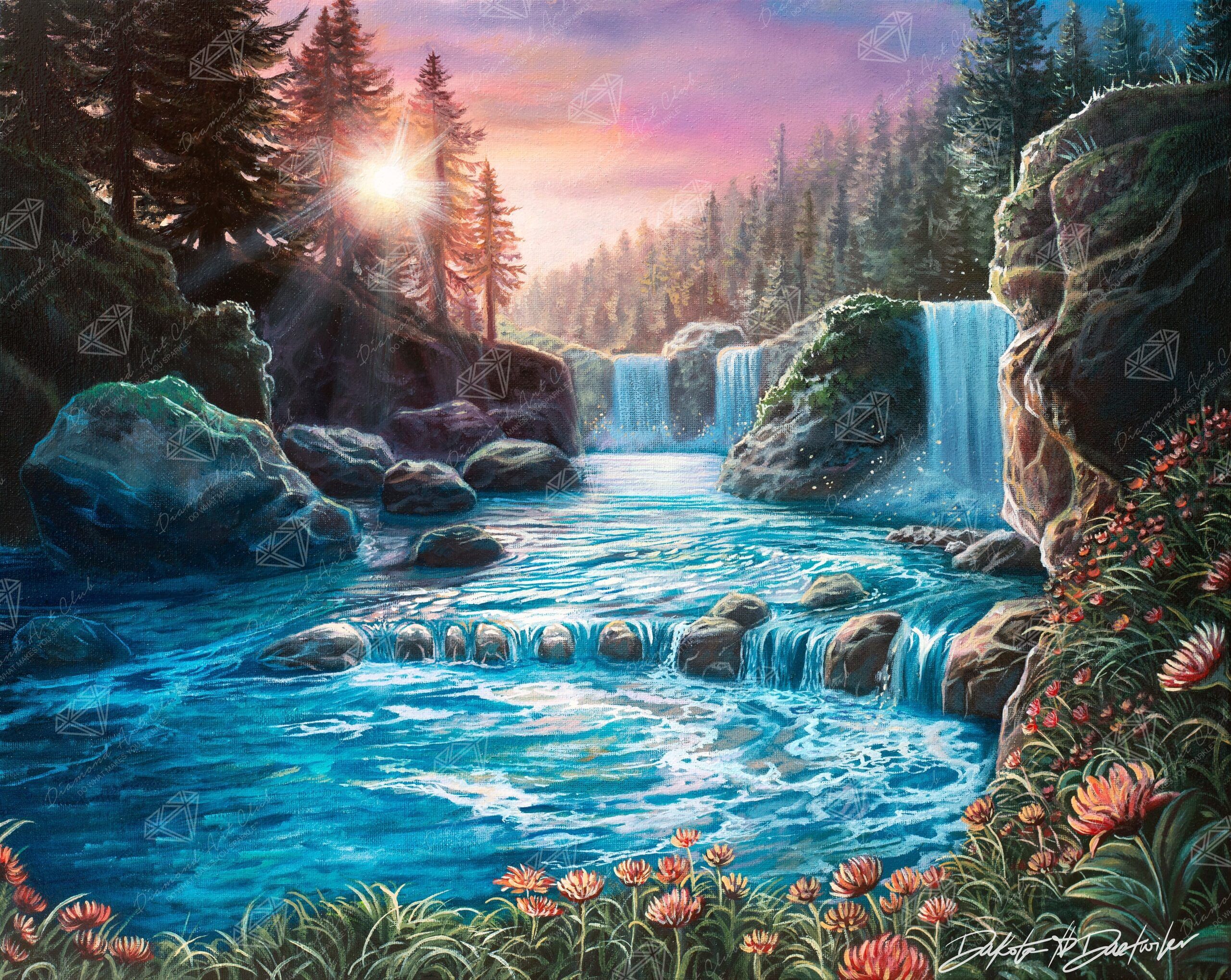 Enhancement Suggestions for Waterfall Sunset by Dakota Daetwiler and DAC - SQ
