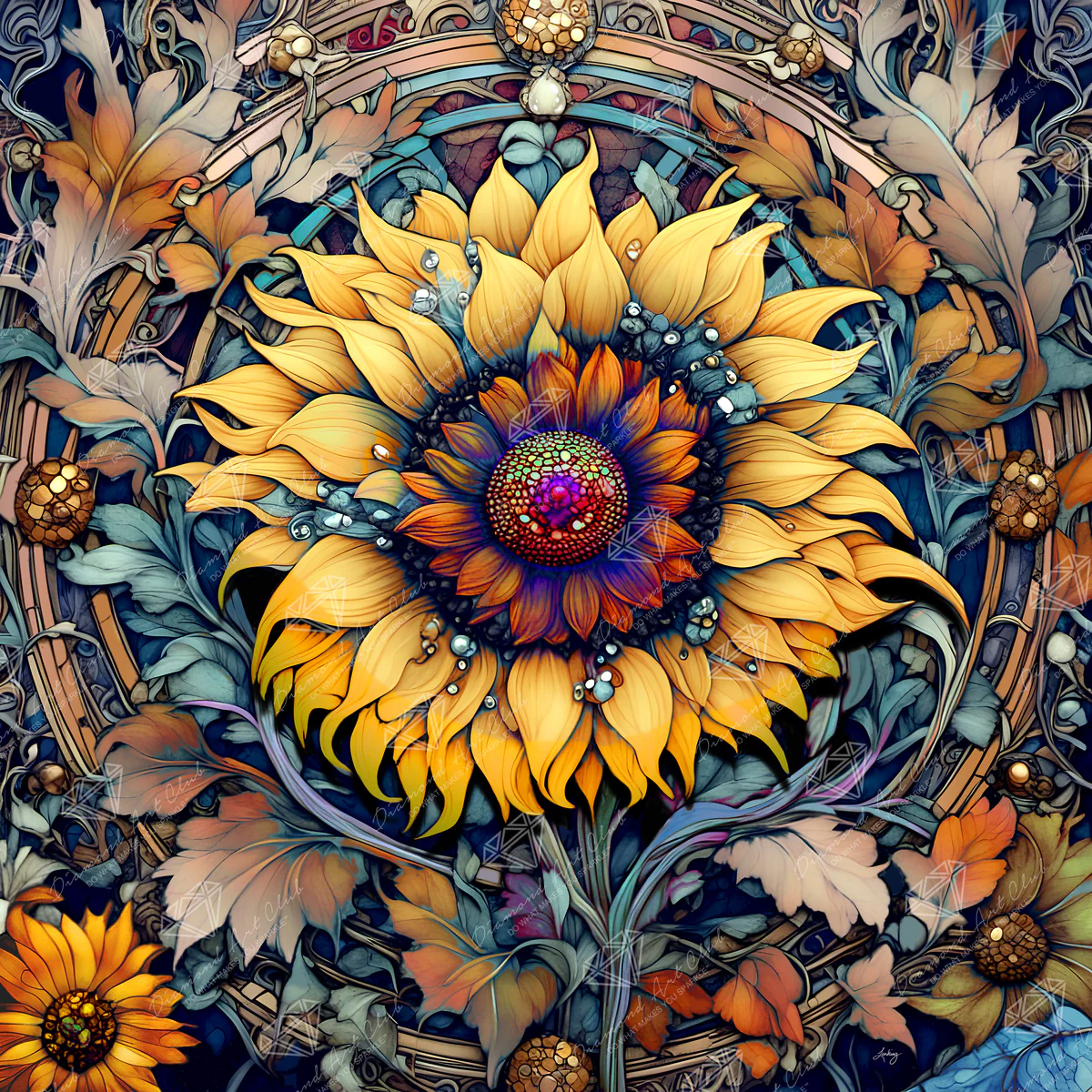 Enhancement Suggestions for Autumnal Sunflower by T.S. Larking and DAC – RD