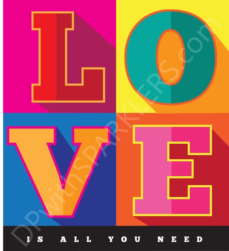DP LOVE Is All You Need by Michele Paccione 40 x 50cm