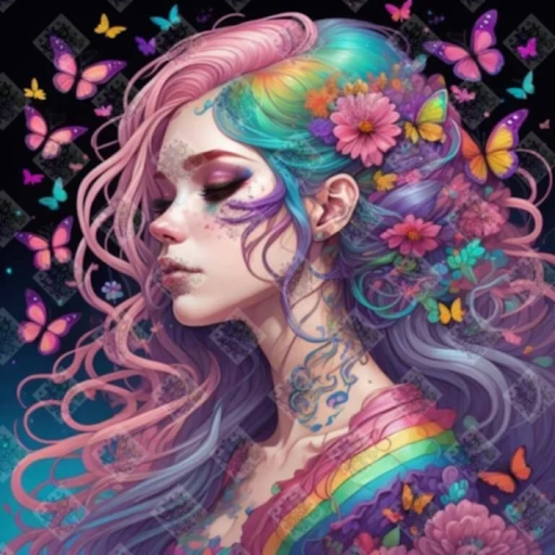 Enhancement Suggestions for Rainbow Daisy by Jennifer Opie and 3 Krazy Kats - SQ