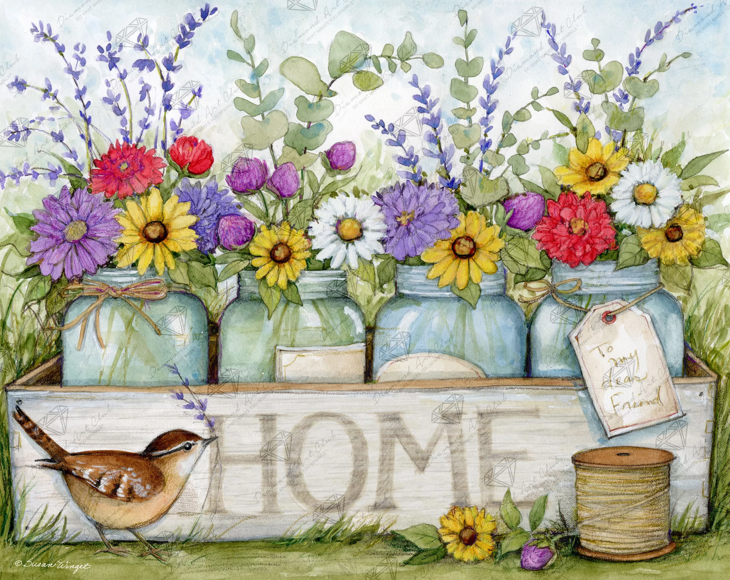 Enhancement Suggestions for Box of Flower Jars Home by Susan Winget and DAC - SQ