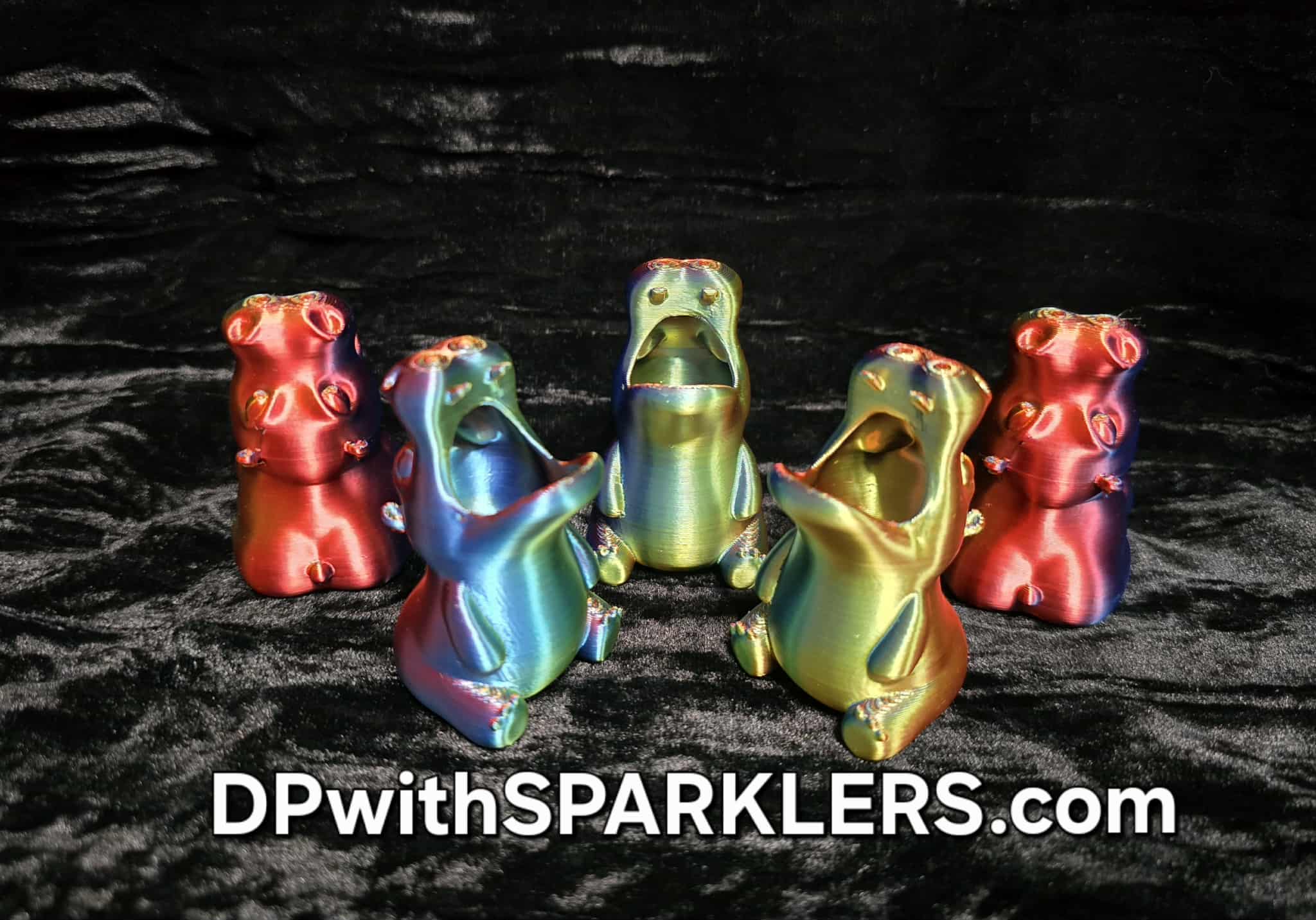 Small, Tri-Colored Silky Aurora Hippo for trash drills