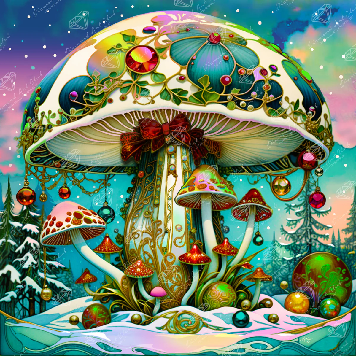 Enhancement Suggestions for Yuletide Enchanted Mushroom By T.S. Larking and DAC - SQ