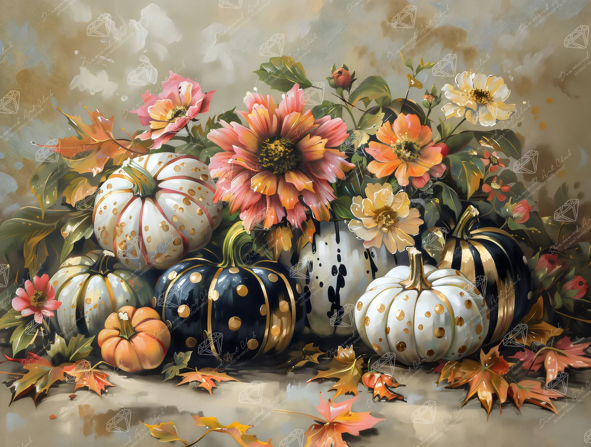 Enhancement Suggestions for Pumpkins and Florals by Arlington Prints and DAC – SQ